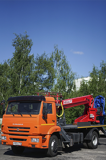 Автогидроподъемник ПСС-131.22Э на шасси Камаз-43253 (электро)